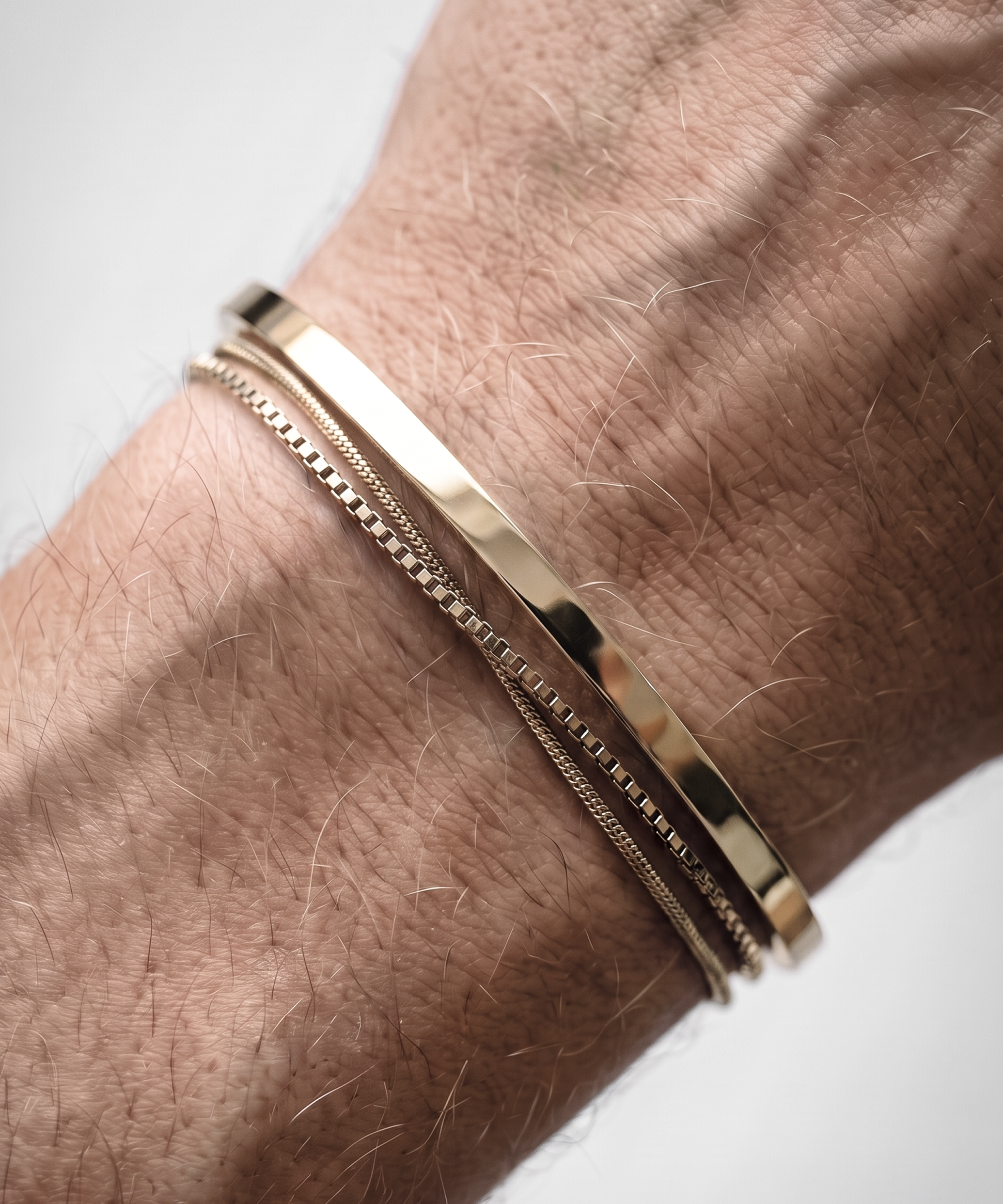 Conjunto minimalista empilhado de 3 unidades